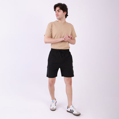 Lionies  Men's Utility Cargo Shorts – Black