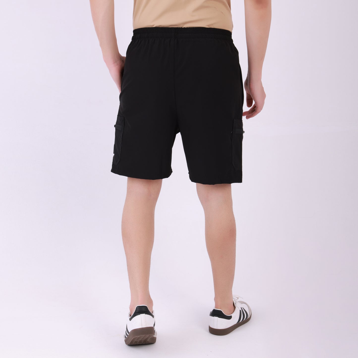 Lionies  Men's Utility Cargo Shorts – Black