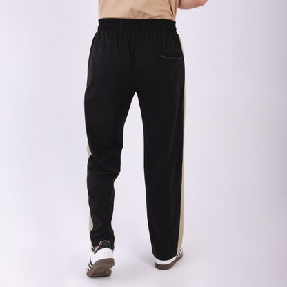 Lionies Dual-Tone Panel Joggers – Beige & Black