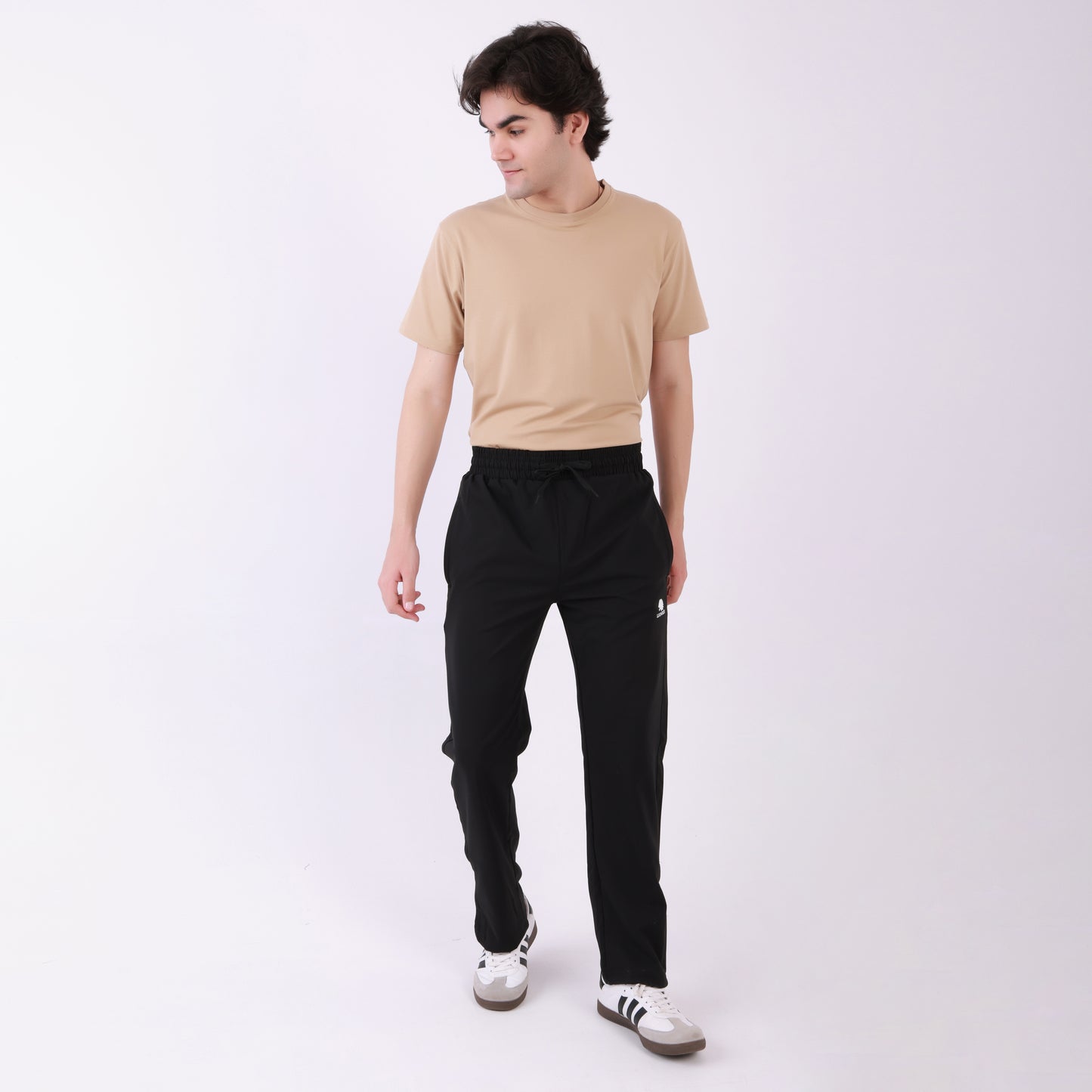 Lionies Logo Zipper Joggers – Black Edition