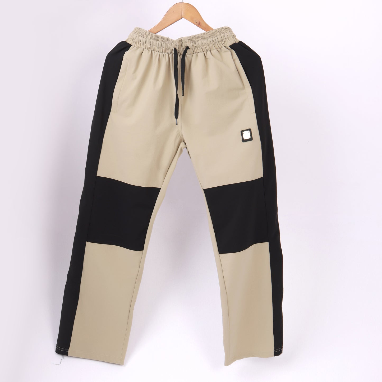 Lionies Beige-Black Block Joggers – Urban Flex Fit