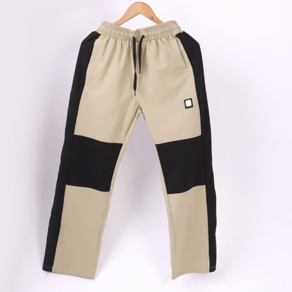 Lionies Beige-Black Block Joggers – Urban Flex Fit