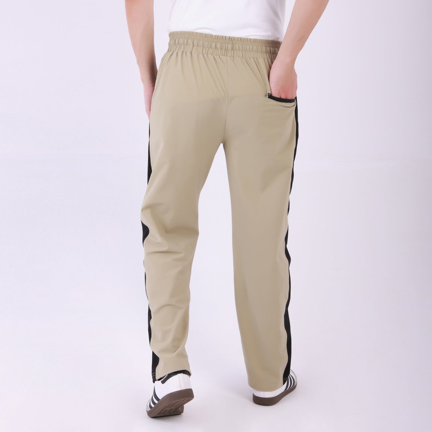 Lionies Beige-Black Block Joggers – Urban Flex Fit