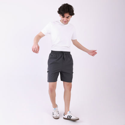 Lionies Men's Classic Grey Cotton Shorts