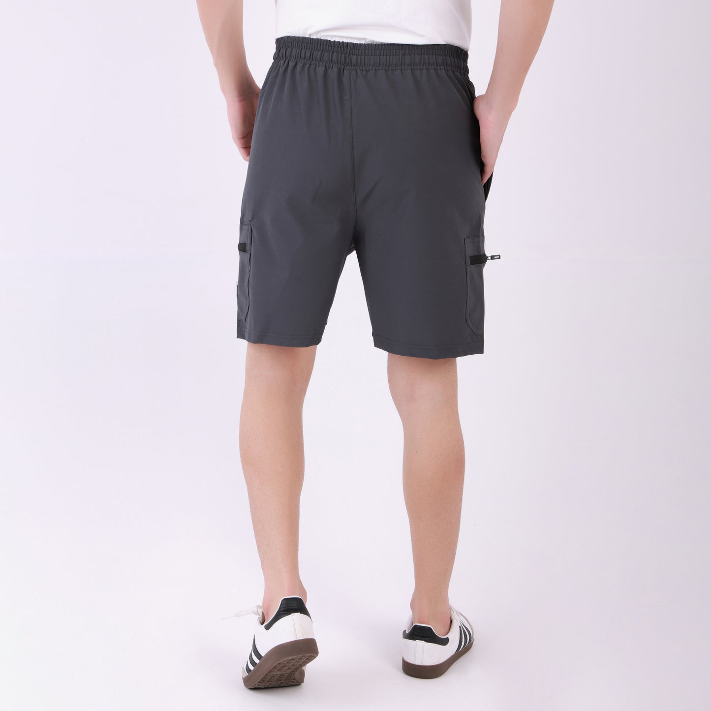 Lionies Men's Classic Grey Cotton Shorts