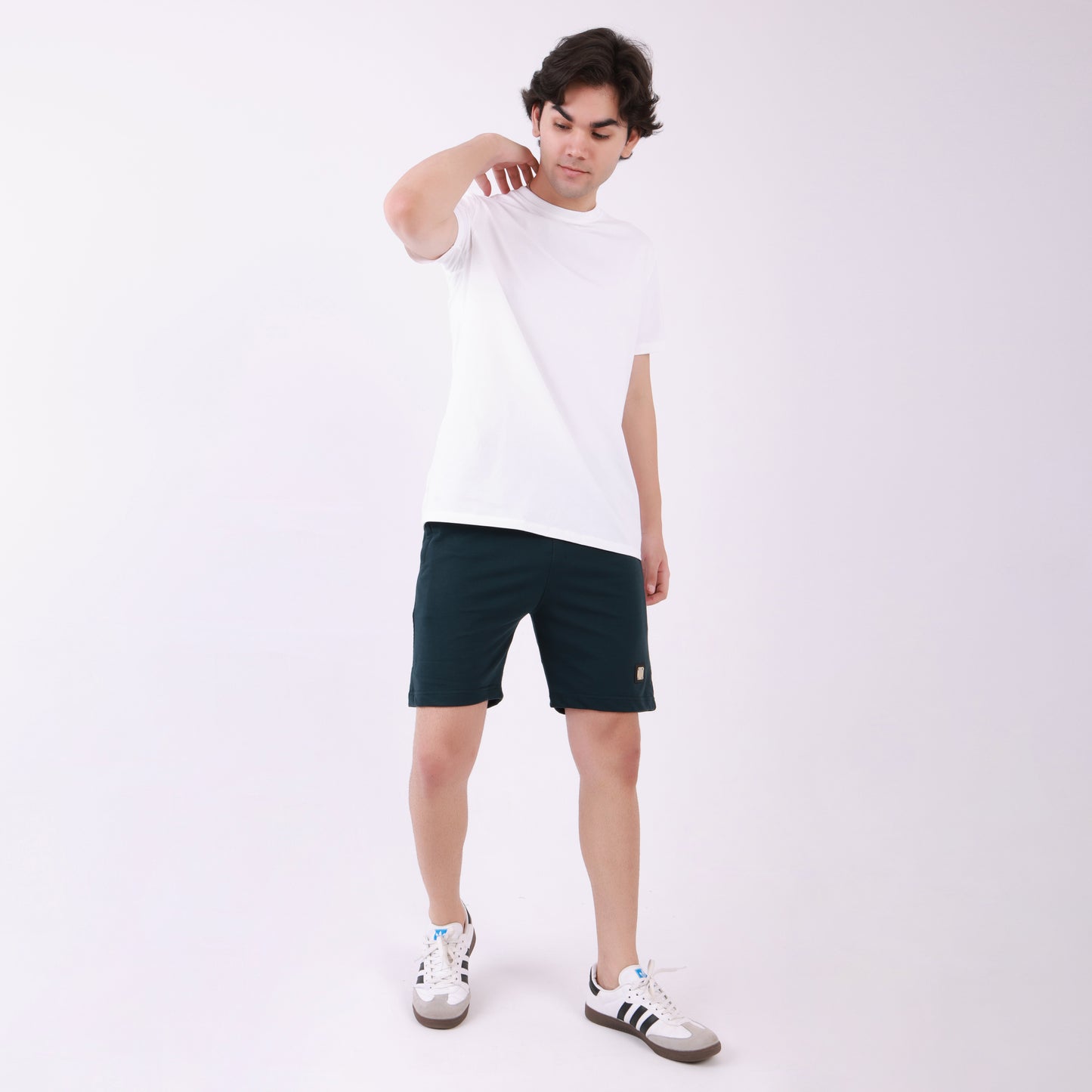 Lionies Essential Royal Blue Cotton Shorts for Men