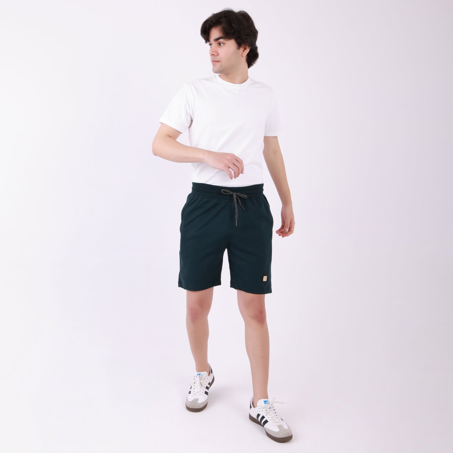 Lionies Essential Royal Blue Cotton Shorts for Men