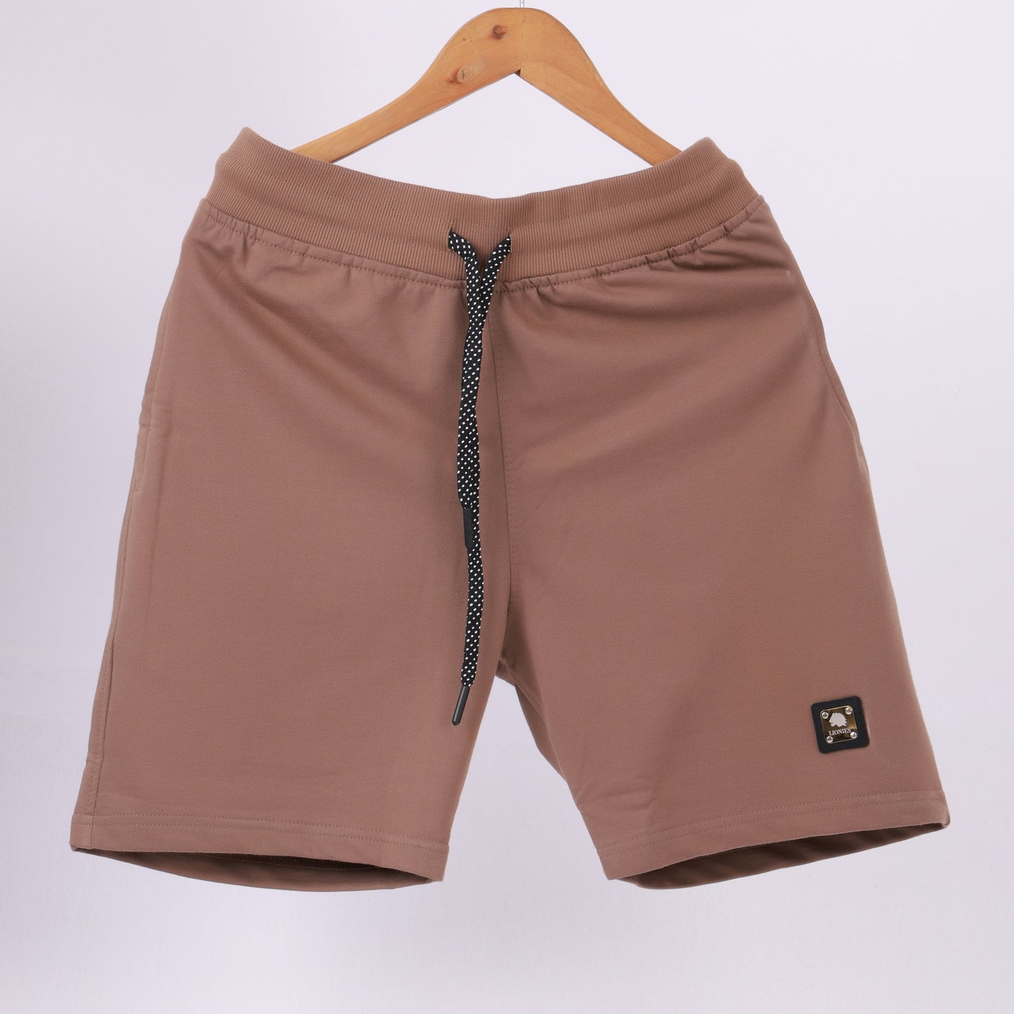 Lionies Essential Brown Cotton Shorts for Men