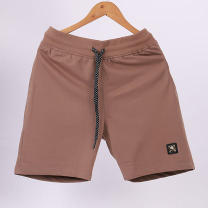 Lionies Essential Brown Cotton Shorts for Men