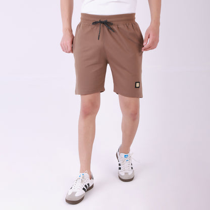 Lionies Essential Brown Cotton Shorts for Men
