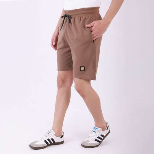 Lionies Essential Brown Cotton Shorts for Men