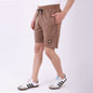 Lionies Essential Brown Cotton Shorts for Men