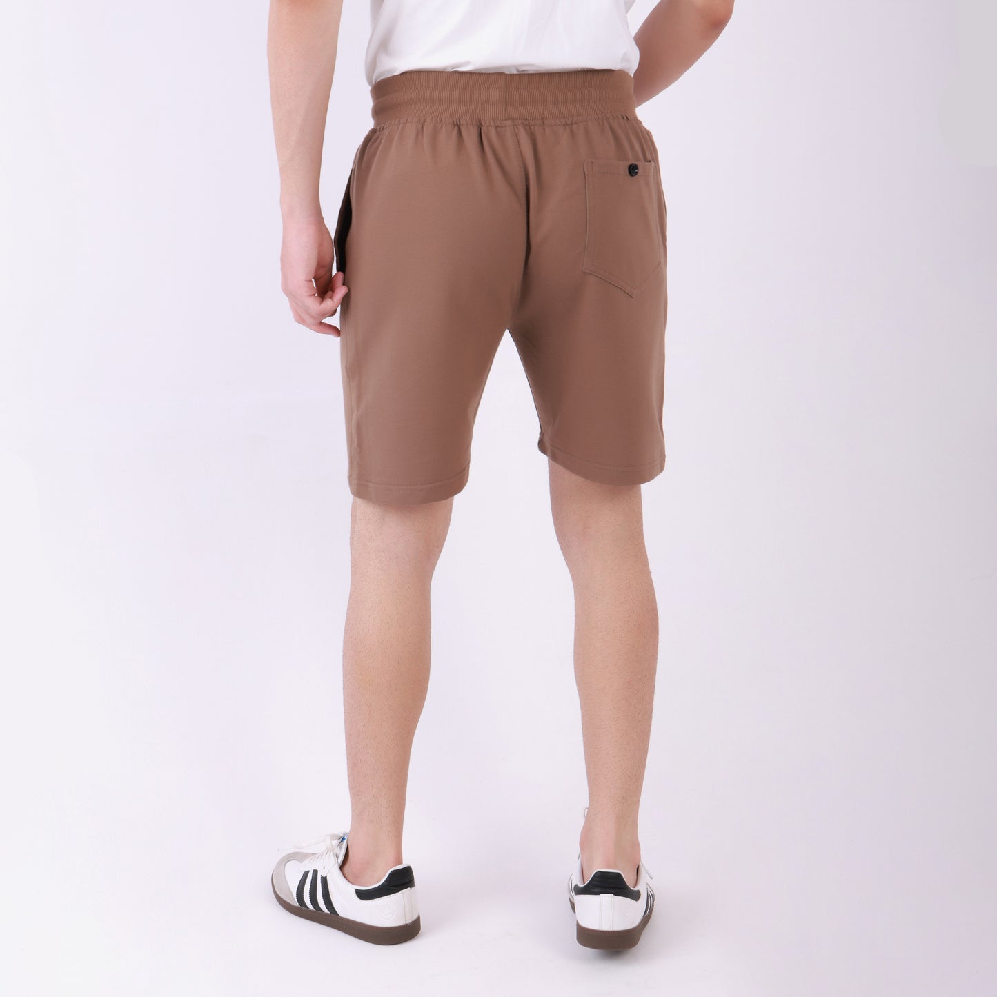 Lionies Essential Brown Cotton Shorts for Men