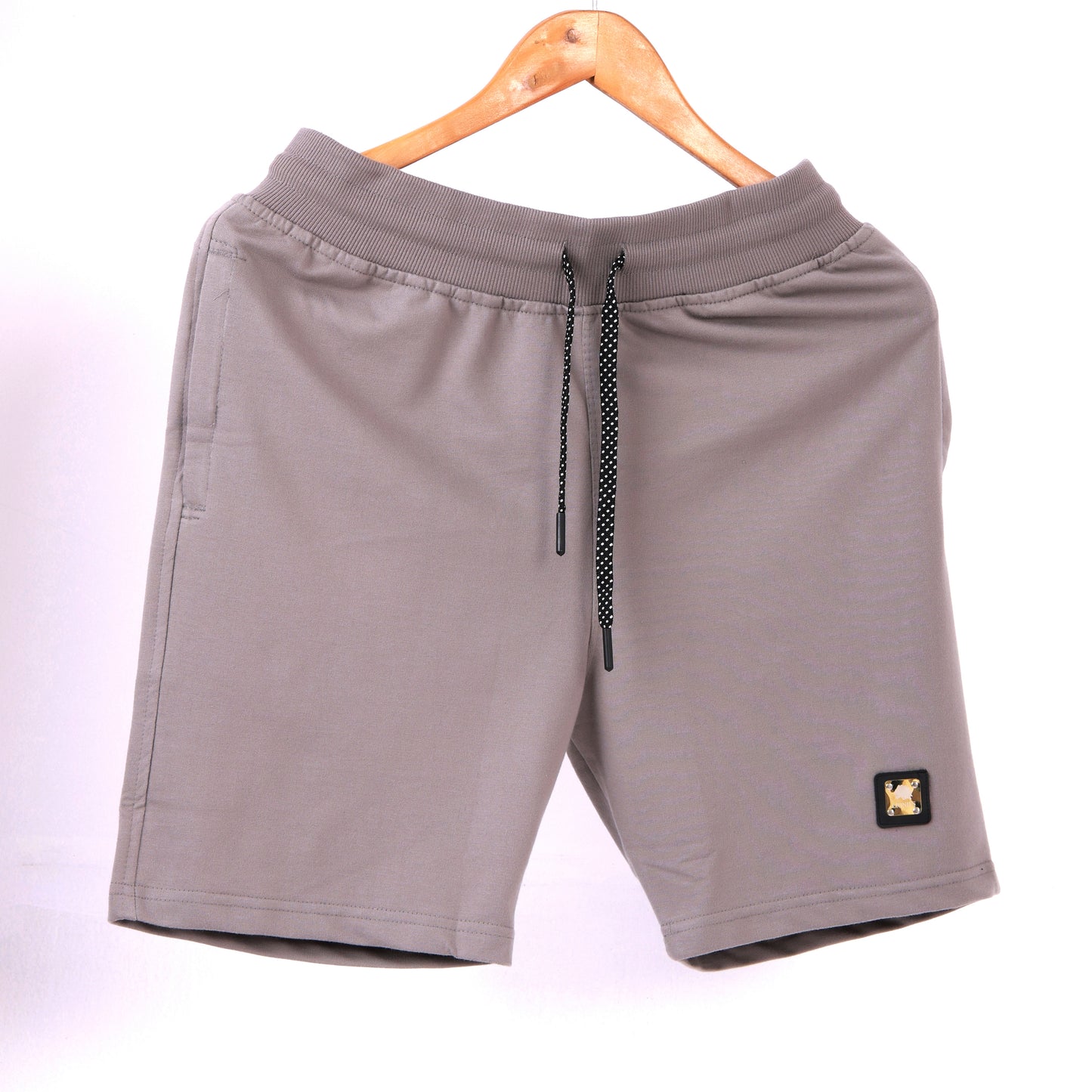 Lionies Essential Light Grey Cotton Shorts for Men