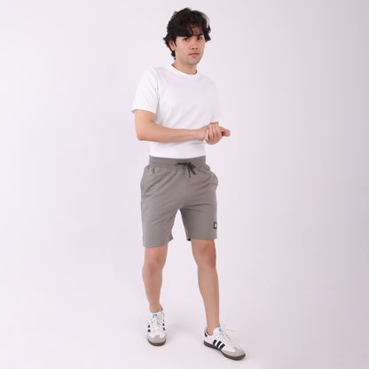 Lionies Essential Light Grey Cotton Shorts for Men