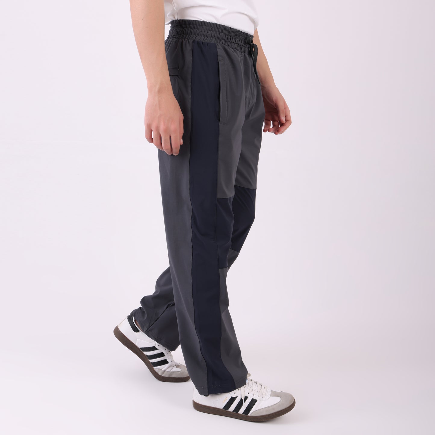 Lionies Grey- Blue  Block Joggers – Urban Flex Fit