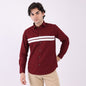 Lionies Dual Stripe Shirt – Maroon  & White  Classic
