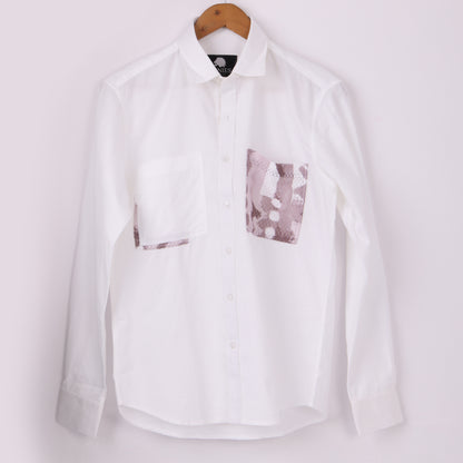 Lionies White Dual Pocket Shirt – Snake Print Fusion
