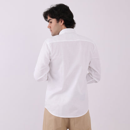 Lionies White Dual Pocket Shirt – Snake Print Fusion