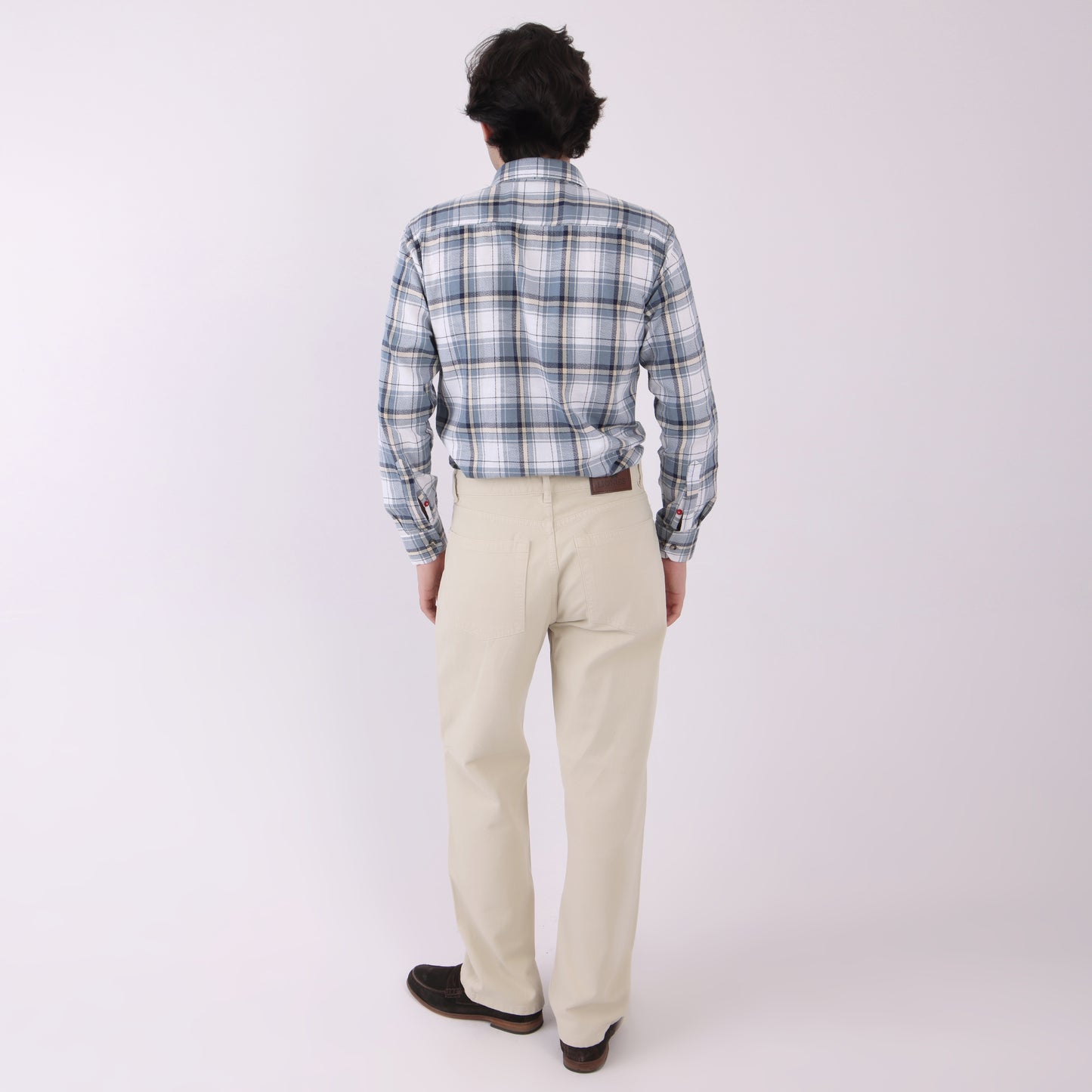 Lionies Men’s Classic Fit Beige Cotton Trousers – Casual & Formal Wear