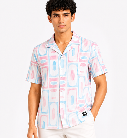 Lionies Elegant Abstract Design Casual Shirt for Men