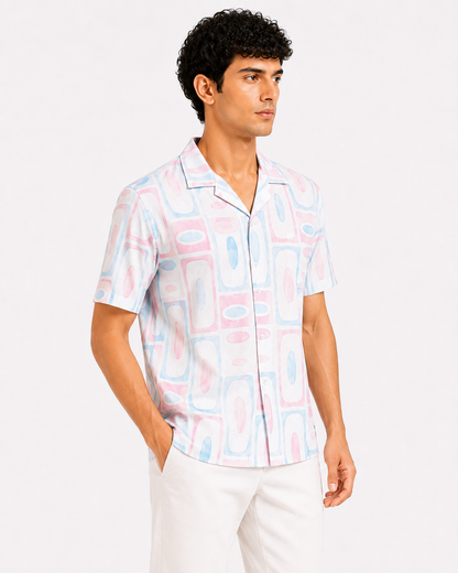 Lionies Elegant Abstract Design Casual Shirt for Men
