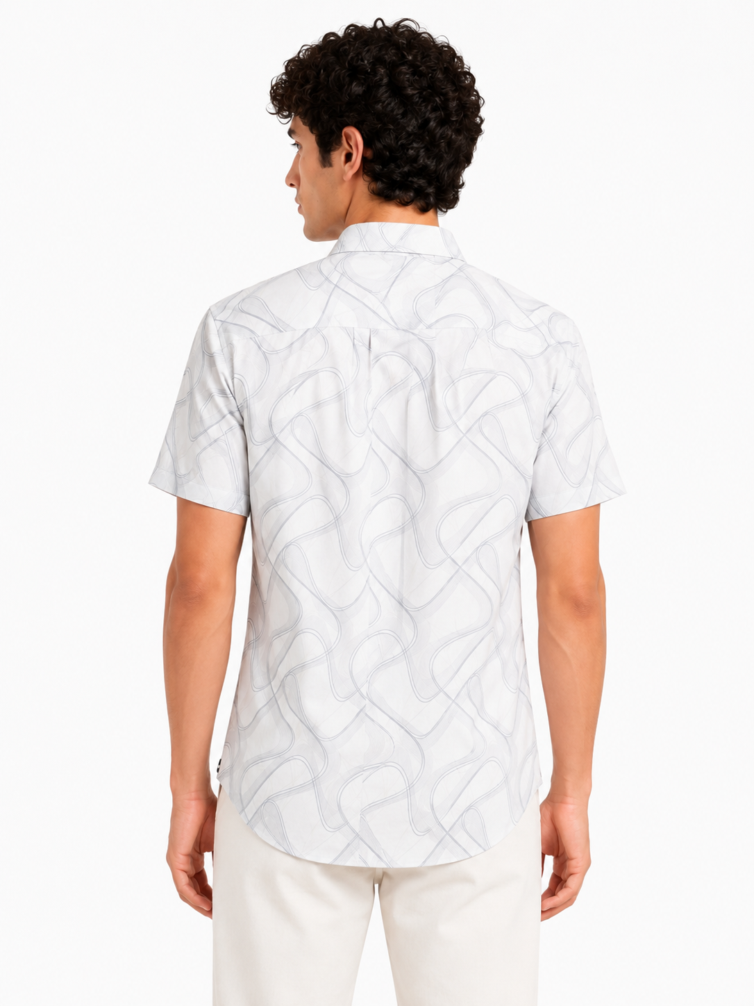 Lionies Casual Slim Fit Printed Summer Shirt for Men