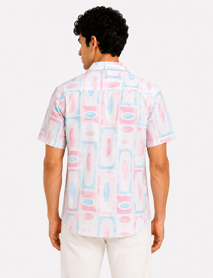 Lionies Elegant Abstract Design Casual Shirt for Men