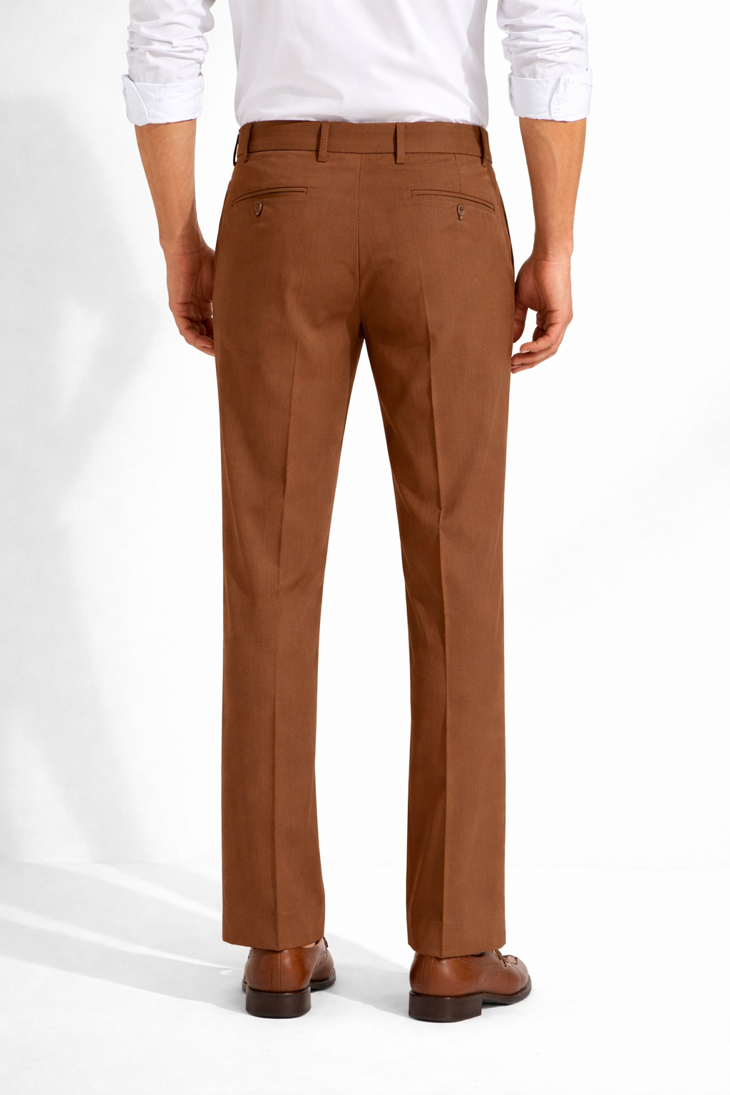 Premium Men’s Bootcut Pants Brown – Office Ready Smart Formal Wear