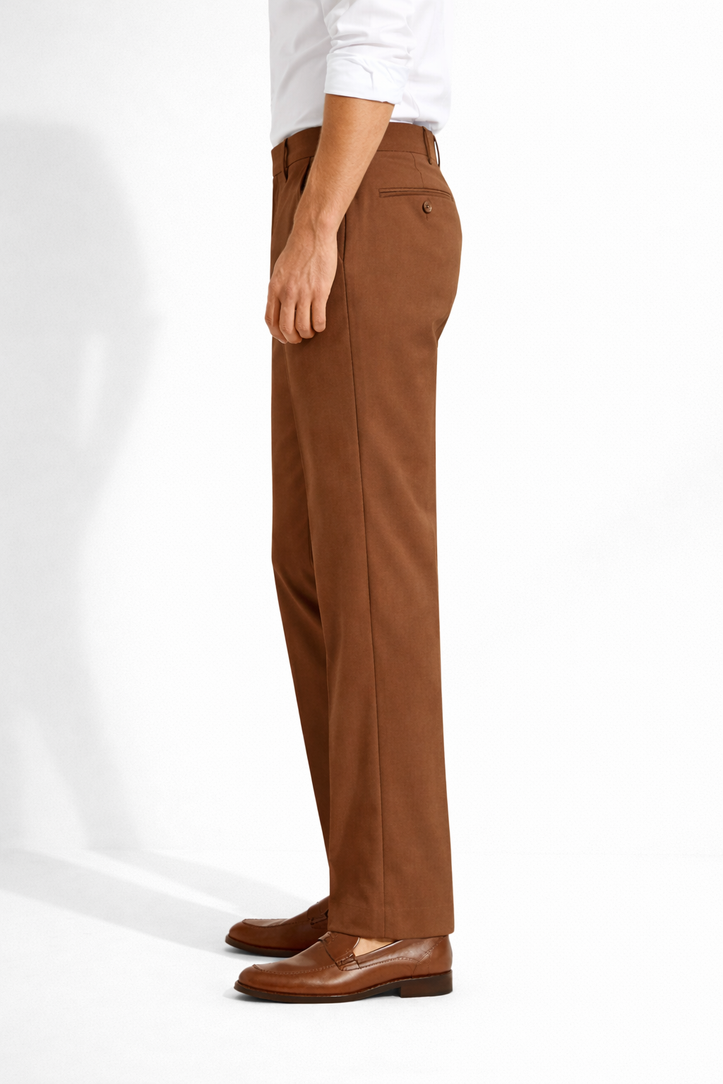 Premium Men’s Bootcut Pants Brown – Office Ready Smart Formal Wear
