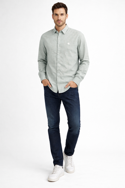 Premium Men’s Solid Green Full Sleeve Shirt