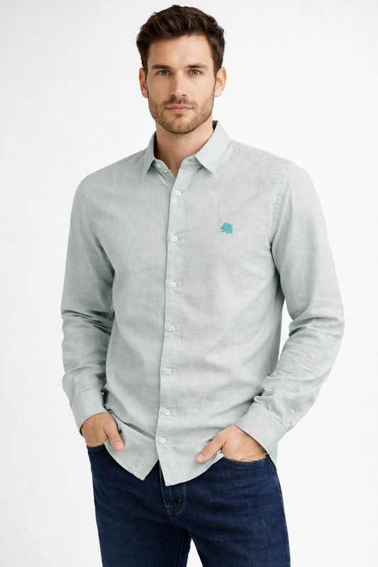 Premium Men’s Solid Sky Blue Shirt