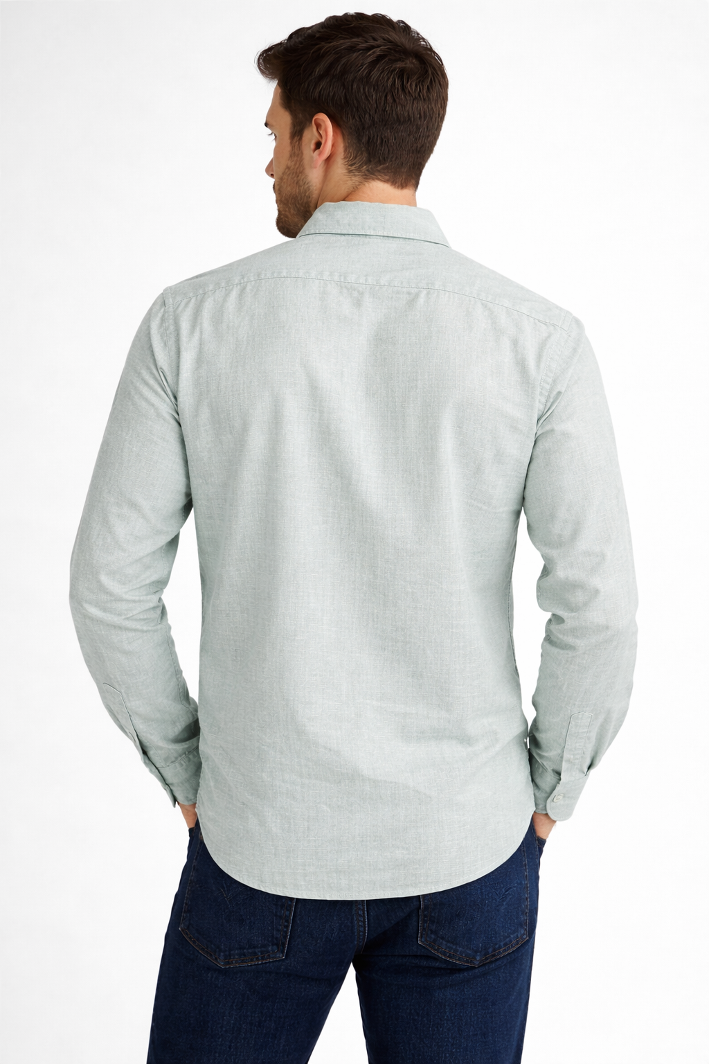Premium Men’s Solid Sky Blue Shirt