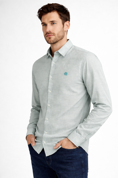 Premium Men’s Solid Sky Blue Shirt