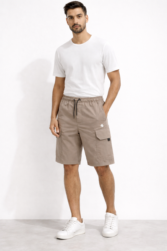 Men’s Relaxed Fit Cargo Shorts with Side Flap Pockets