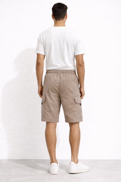 Men’s Relaxed Fit Cargo Shorts with Side Flap Pockets