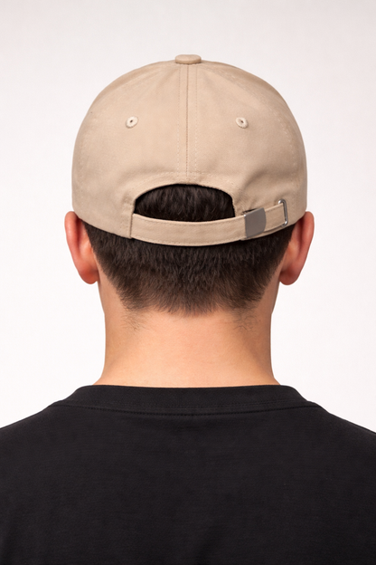 LIONIES Stylish Beige Baseball Cap for Men – Premium Adjustable Fashion Hat