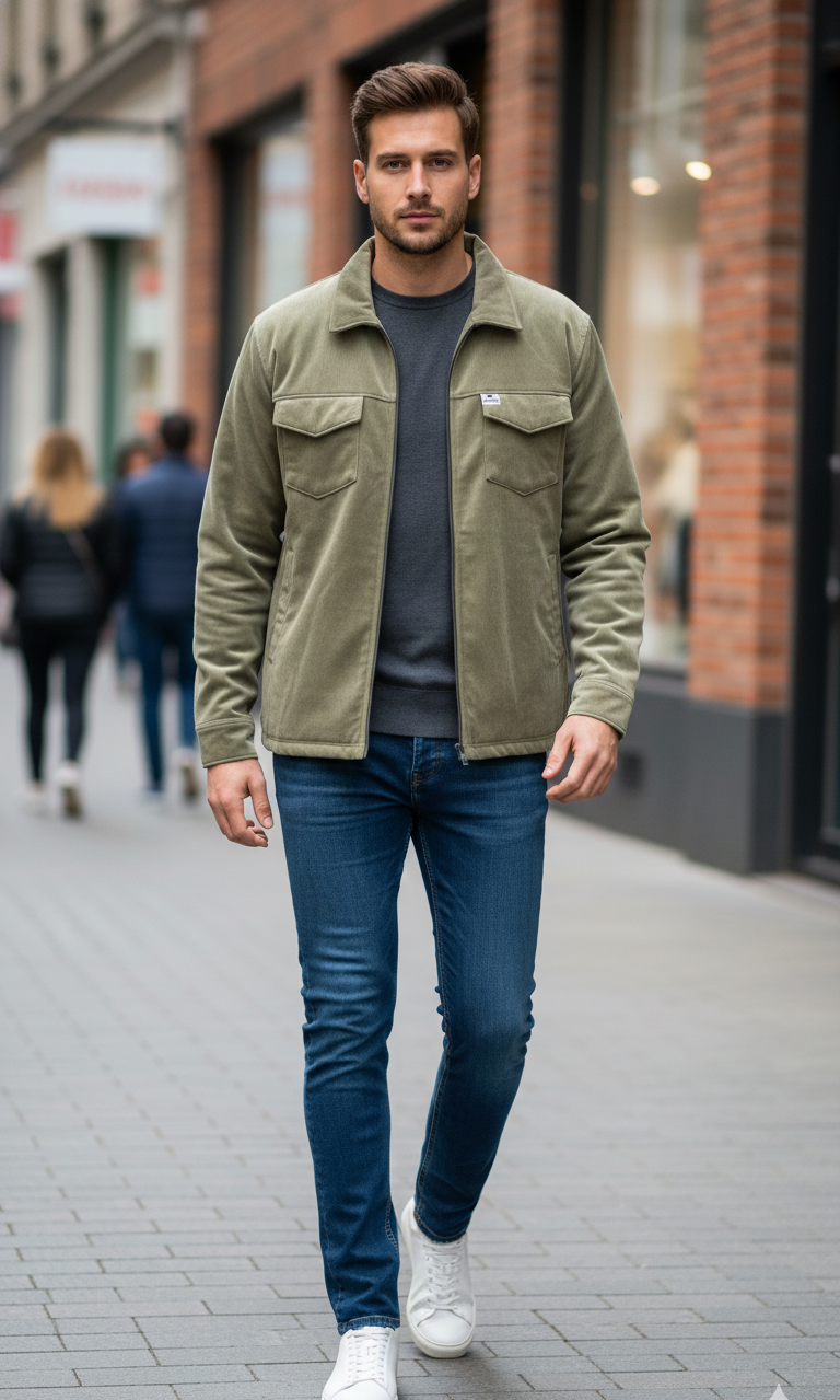 Lionies Men’s Premium Casual Jacket Stylish Streetwear Layering Outerwear for men