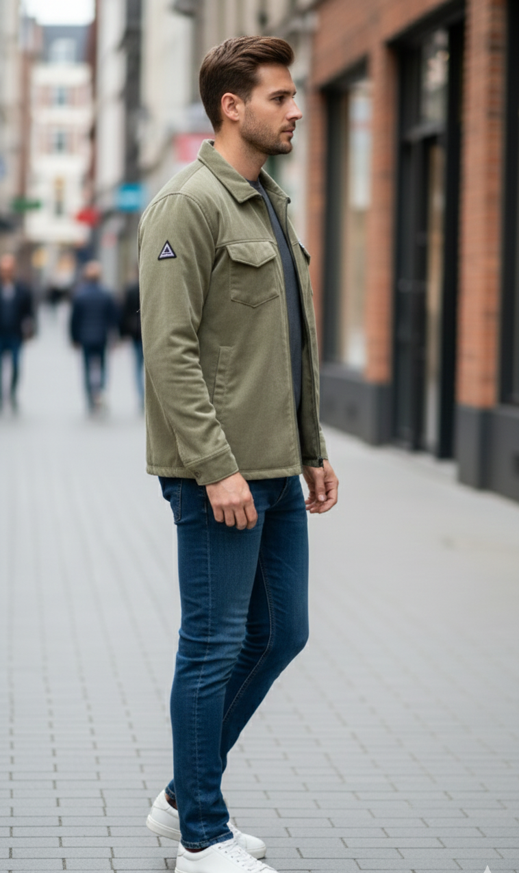 Lionies Men’s Premium Casual Jacket Stylish Streetwear Layering Outerwear for men