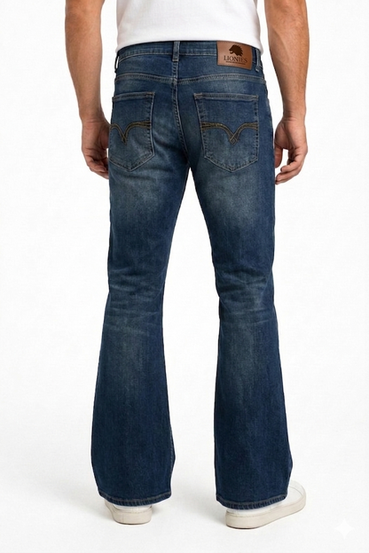 Men’s Trendy Bootcut Denim Jeans – Comfortable & Stylish Blue Pants