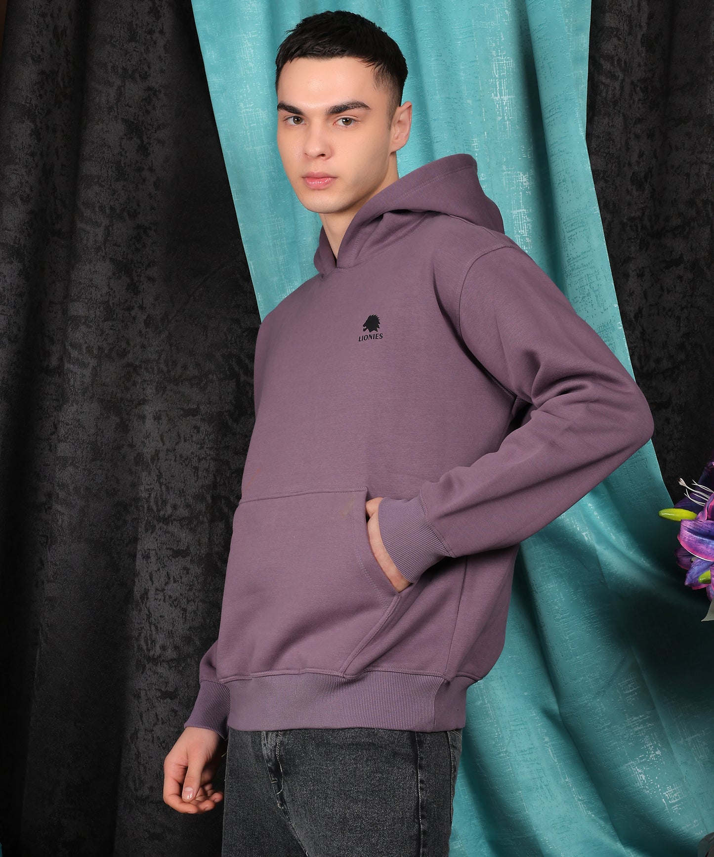 Lionies Premium Cotton Fleece Moov Hoodie for Men - 400 GSM