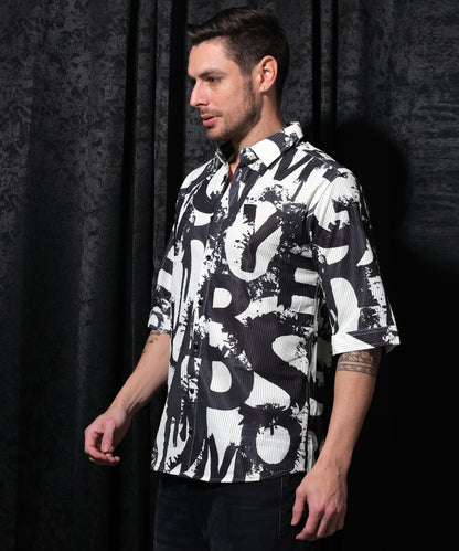  Lionies Digital Print Half Sleeve Shirt. Crafted from high-quality cotton fabric, this shirt offers a perfect blend of elegance and breathability, making it ideal for both casual outings and semi-formal occasions.