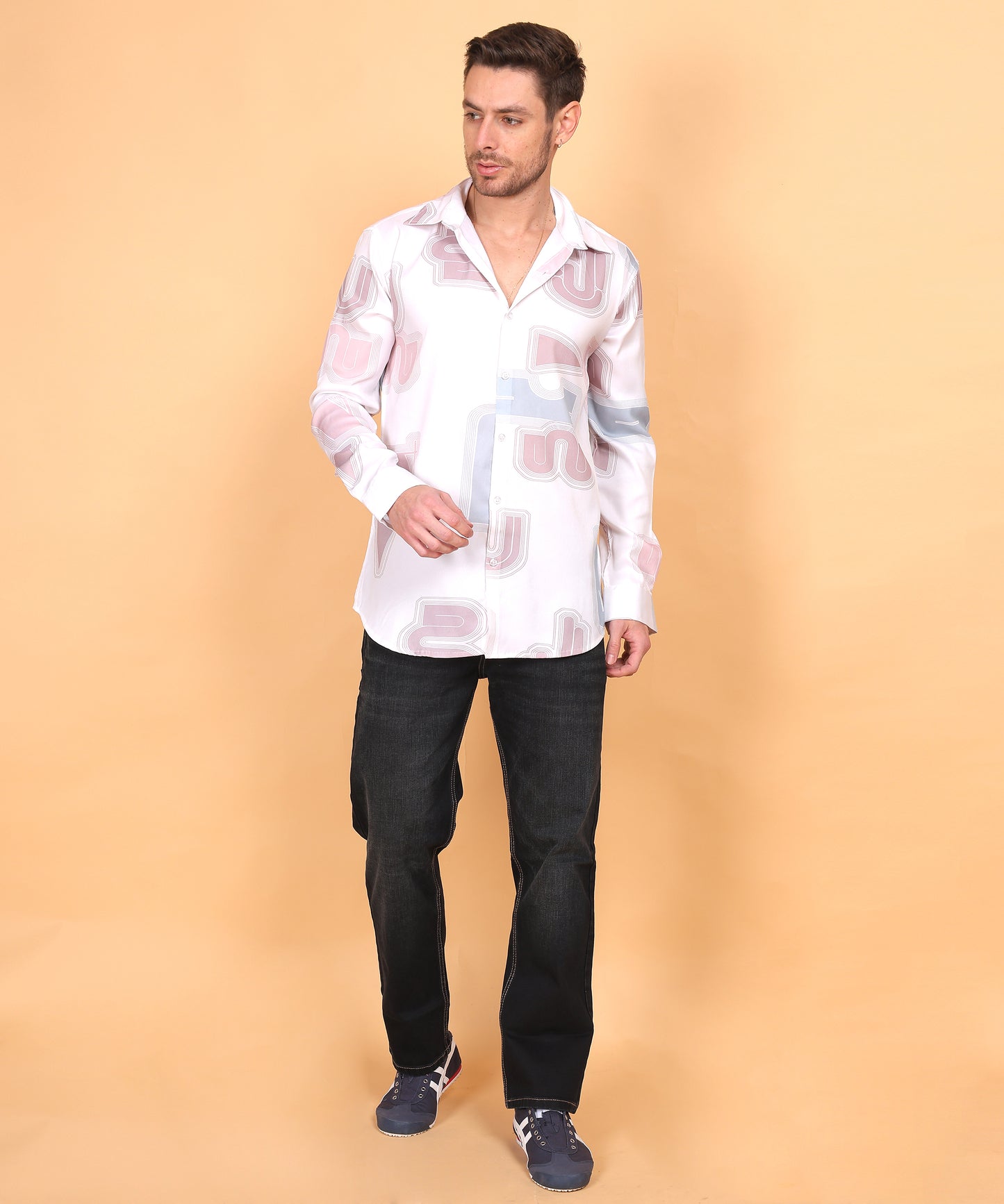 Lionies Black Denim Straight Fit Jeans for Men